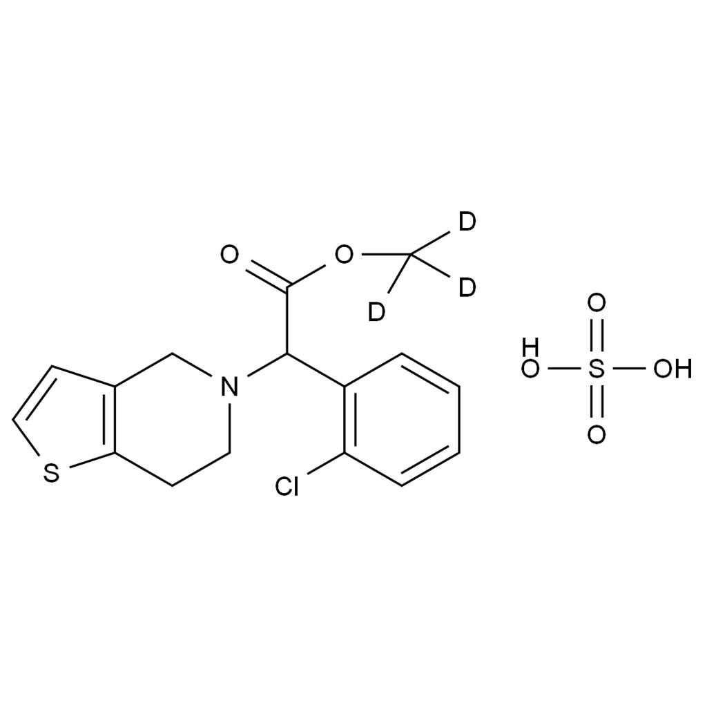 消旋-氯吡格雷-d3 硫酸鹽,rac-Clopidogrel-d3 Sulfate