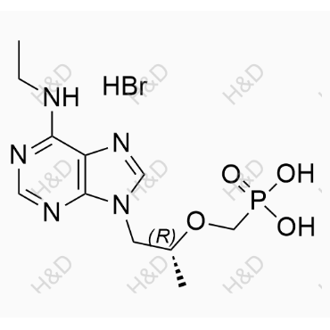 替諾福韋雜質(zhì)102(氫溴酸鹽),(R)-(((1-(6-(ethylamino)-9H-purin-9-yl)propan-2-yl)oxy)methyl)phosphonic acid hydrobromide