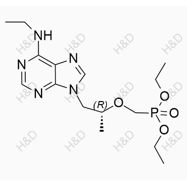 替诺福韦杂质126,(R)-diethyl (((1-(6-(ethylamino)-9H-purin-9-yl)propan-2-yl)oxy)methyl)phosphonate