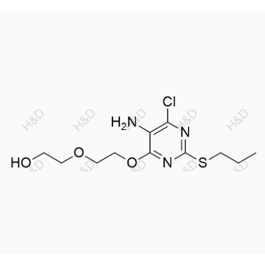 替格瑞洛雜質76,2-(2-((5-amino-6-chloro-2-(propylthio)pyrimidin-4-yl)oxy)ethoxy)ethanol