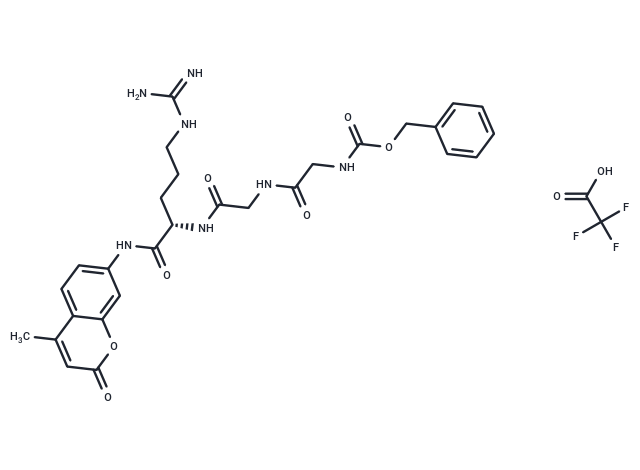 化合物Z-Gly-Gly-Arg-AMC TFA,Z-Gly-Gly-Arg-AMC TFA (66216-78-2 free base)