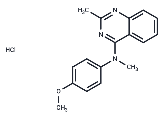 N-(4-甲氧基苯基)-N,2-二甲基-4-喹唑啉胺鹽酸鹽,Verubulin hydrochloride