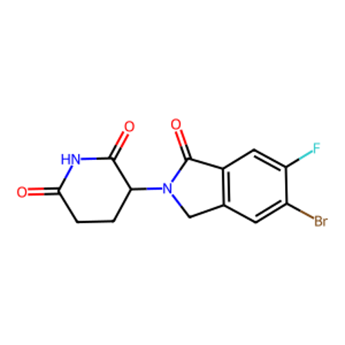 3-(5-溴-6-氟-1-氧代-2,3-二氫-1H-異吲哚-2-基)哌啶-2,6-二酮,3-(5-bromo-6-fluoro-1-oxo-2,3-dihydro-1H-isoindol-2-yl)piperidine-2,6-dione