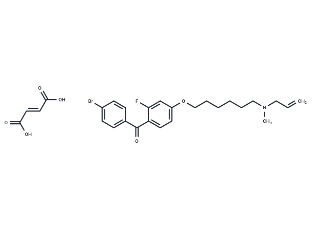 化合物 Ro 48-8071 fumarate,Ro 48-8071 fumarate