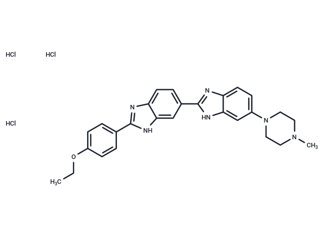 化合物Hoechst 33342 trihydrochloride,Hoechst 33342 trihydrochloride