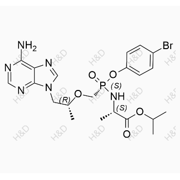 替諾福韋艾拉酚胺雜質(zhì)17,(S)-isopropyl 2-(((S)-((((R)-1-(6-amino-9H-purin-9-yl)propan-2-yl)oxy)methyl)(4-bromophenoxy)phosphoryl)amino)propanoate