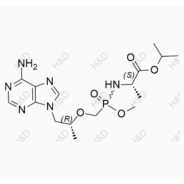 替諾福韋艾拉酚胺雜質(zhì)30,(2S)-isopropyl 3-(((((R)-1-(6-amino-9H-purin-9-yl)propan-2-yl)oxy)methyl)(methoxy)phosphoryl)-2-methylpropanoate