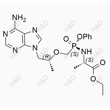 替諾福韋艾拉酚胺雜質(zhì)31,(S)-ethyl 2-(((S)-((((R)-1-(6-amino-9H-purin-9-yl)propan-2-yl)oxy)methyl)(phenoxy)phosphoryl)amino)propanoate