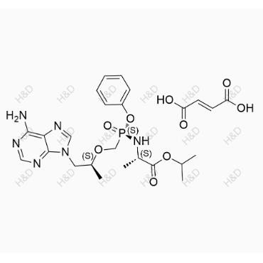 替諾福韋艾拉酚胺SSS異構體,(S)-isopropyl 2-(((S)-((((S)-1-(6-amino-9H-purin-9-yl)propan-2-yl)oxy)methyl)(phenoxy)phosphoryl)amino)propanoate fumarate