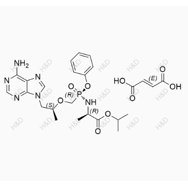 替諾福韋艾拉酚胺SSR異構(gòu)體,(R)-isopropyl 2-(((S)-((((S)-1-(6-amino-9H-purin-9-yl)propan-2-yl)oxy)methyl)(phenoxy)phosphoryl)amino)propanoate fumarate