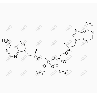 替諾福韋艾拉酚胺雜質 44（銨鹽）,ammonium bis((((R)-1-(6-amino-9H-purin-9-yl)propan-2-yl)oxy)methyl)diphosphonate