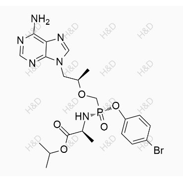 替諾福韋艾拉酚胺雜質(zhì)45,(S)-isopropyl 2-(((S)-((((R)-1-(6-amino-9H-purin-9-yl)propan-2-yl)oxy)methyl)(4-bromophenoxy)phosphoryl)amino)propanoate