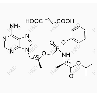 替諾福韋艾拉酚胺雜質(zhì)56,(2R)-isopropyl 2-((((((S)-1-(6-amino-9H-purin-9-yl)propan-2-yl)oxy)methyl)(phenoxy)phosphoryl)amino)propanoate