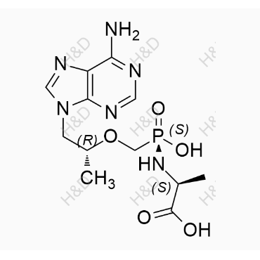 替諾福韋艾拉酚胺雜質(zhì)63,(S)-2-(((S)-((((R)-1-(6-amino-9H-purin-9-yl)propan-2-yl)oxy)methyl)(hydroxy)phosphoryl)amino)propanoic acid