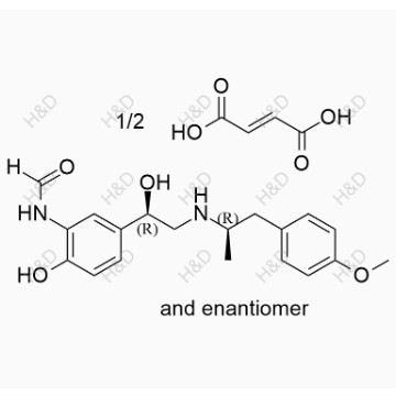 半富馬酸福莫特羅,N-(2-hydroxy-5-((R)-1-hydroxy-2-(((R)-1-(4-methoxyphenyl)propan-2-yl)amino)ethyl)phenyl)formamide, fumarate (2:1)