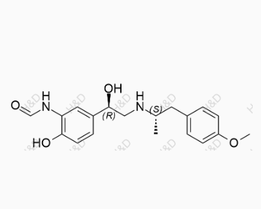 福莫特羅EP雜質(zhì)I(R,S-Isomer),N-(2-hydroxy-5-((R)-1-hydroxy-2-(((S)-1-(4-methoxyphenyl)propan-2-yl)amino)ethyl)phenyl)formamide