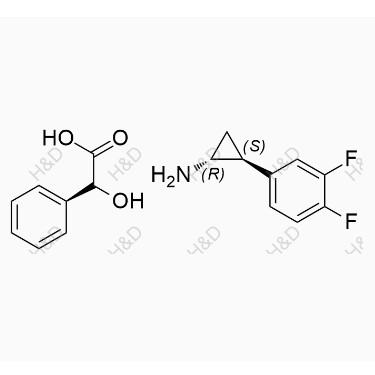 替格瑞洛雜質131,(1R,2S)-2-(3,4-difluorophenyl)cyclopropanamine (R)-2-hydroxy-2-phenylacetate