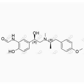 福莫特羅雜質10,N-(2-hydroxy-5-((R)-1-hydroxy-2-(((R)-1-(4-methoxyphenyl)propan-2-yl)(methyl)amino)ethyl)phenyl)formamide