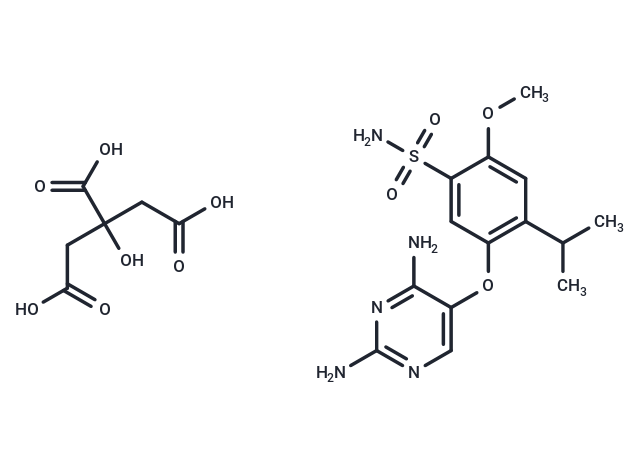 化合物 Gefapixant citrate,Gefapixant citrate