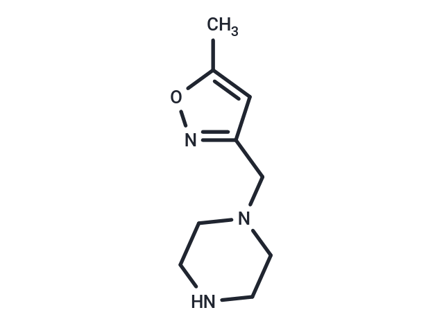 化合物 1-[(5-methylisoxazol-3-yl)methyl]piperazine,1-[(5-methylisoxazol-3-yl)methyl]piperazine