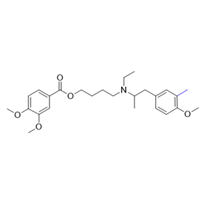 美貝維林雜質(zhì)09,4-(ethyl(1-(4-methoxy-3-methylphenyl)propan-2-yl)amino)butyl 3,4-dimethoxybenzoate