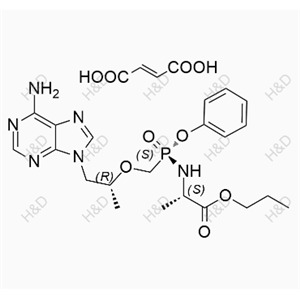 替諾福韋艾拉酚胺雜質(zhì)28,(S)-propyl 2-(((S)-((((R)-1-(6-amino-9H-purin-9-yl)propan-2-yl)oxy)methyl)(phenoxy)phosphoryl)amino)propanoate