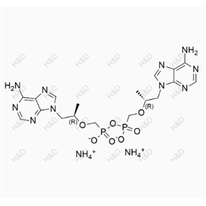 替諾福韋艾拉酚胺雜質 44（銨鹽）,ammonium bis((((R)-1-(6-amino-9H-purin-9-yl)propan-2-yl)oxy)methyl)diphosphonate