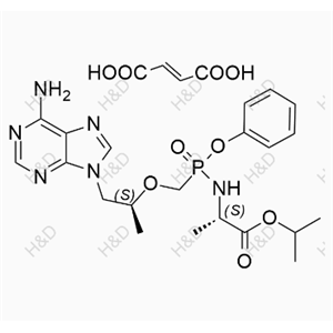 替诺福韦艾拉酚胺杂质54	(2S)-isopropyl 2-((((((S)-1-(6-amino-9H-purin-9-yl)propan-2-yl)oxy)methyl)(phenoxy)phosphoryl)amino)propanoate