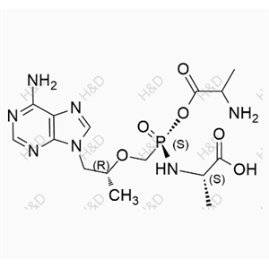 替諾福韋艾拉酚胺雜質(zhì)57,(2S)-2-(((S)-((((R)-1-(6-amino-9H-purin-9-yl)propan-2-yl)oxy)methyl)((2-aminopropanoyl)oxy)phosphoryl)amino)propanoic acid