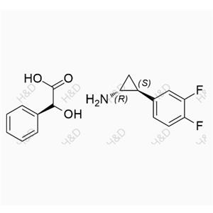 替格瑞洛雜質131,(1R,2S)-2-(3,4-difluorophenyl)cyclopropanamine (R)-2-hydroxy-2-phenylacetate