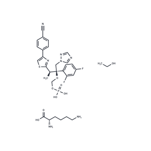 化合物 Fosravuconazole L-lysine ethanolate|T8847|TargetMol