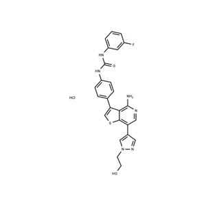 化合物 Ilorasertib hydrochloride|T11638|TargetMol