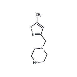 化合物 1-[(5-methylisoxazol-3-yl)methyl]piperazine|T8582|TargetMol