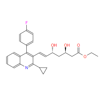 （3R,5R,6E）-7-[2-環(huán)丙基-4-（4-氟苯基）-3-喹啉基]-3，5-二羥基-6-庚烯酸乙酯（N11 3R,5R）,(E)7-[2-cyclopropyl-4-(4-fluorophenyl)-quinolin-3-yl]-(3R,5R)-dihydroxyhept-6-enic acid ethyl ester