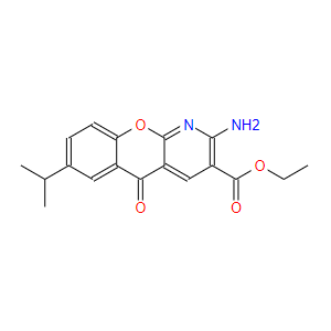 2-氨基-7-異丙基-5-氧代-5H-[1]苯并吡喃[2,3-b]吡啶-3-羧酸乙酯,Ethyl 2-amino-7-isopropyl-5-oxo-5H-[1]benzopyrano[2,3-b]pyridine-3-carboxylate