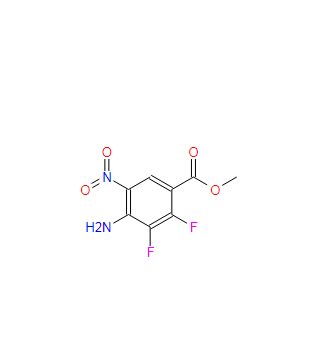 4-氨基-2,3-二氟-5-硝基苯甲酸甲酯,METHYL 4-AMINO-2,3-DIFLUORO-5-NITROBENZOATE