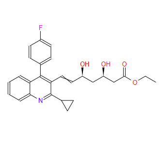 (E)-3,5-二羥基-7-[2-環(huán)丙基-4-(4-氟苯基)-3-喹啉基]庚-6-烯酸乙酯,Ethyl (E)-3,5-dihydroxy-7-[2-cyclopropyl-4-(4-fluorophenyl)-3-quinolinyl]-hept-6-enoate