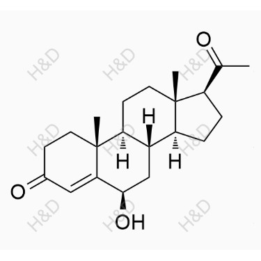 黃體酮雜質(zhì)3,(6R,8S,9S,10R,13S,14S,17S)-17-acetyl-6-hydroxy-10,13-dimethyl-6,7,8,9,10,11,12,13,14,15,16,17-dodecahydro-1H-cyclopenta[a]phenanthren-3(2H)-one