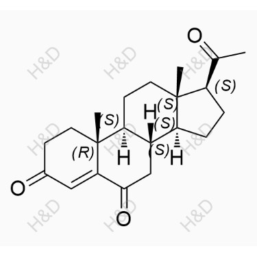 黃體酮雜質(zhì)4,(8S,9S,10R,13S,14S,17S)-17-acetyl-10,13-dimethyl-7,8,9,11,12,13,14,15,16,17-decahydro-1H-cyclopenta[a]phenanthrene-3,6(2H,10H)-dione