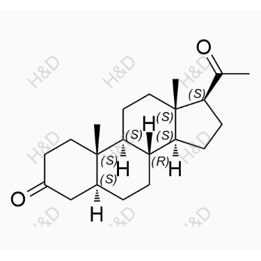 5α-羥基孕酮,(5S,8R,9S,10S,13S,14S,17S)-17-acetyl-10,13-dimethyltetradecahydro-1H-cyclopenta[a]phenanthren-3(2H)-one