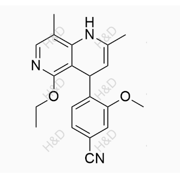 非奈利酮雜質(zhì)32,4-(5-ethoxy-2,8-dimethyl-1,4-dihydro-1,6-naphthyridin-4-yl)-3-methoxybenzonitrile