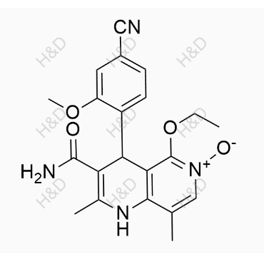 非奈利酮雜質(zhì)48,3-carbamoyl-4-(4-cyano-2-methoxyphenyl)-5-ethoxy-2,8-dimethyl-1,4-dihydro-1,6-naphthyridine 6-oxide