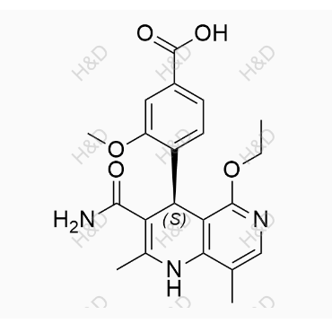 非奈利酮雜質(zhì)61,(S)-4-(3-carbamoyl-5-ethoxy-2,8-dimethyl-1,4-dihydro-1,6-naphthyridin-4-yl)-3-methoxybenzoic acid