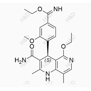 非奈利酮雜質(zhì)63,(S)-ethyl 4-(3-carbamoyl-5-ethoxy-2,8-dimethyl-1,4-dihydro-1,6-naphthyridin-4-yl)-3-methoxybenzimidate