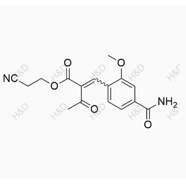 非奈利酮雜質(zhì)69,2-cyanoethyl 2-(4-carbamoyl-2-methoxybenzylidene)-3-oxobutanoate