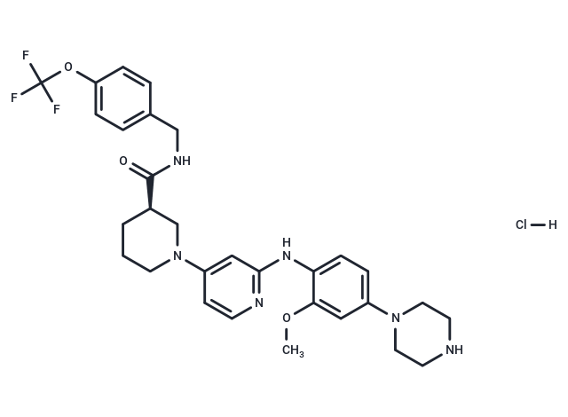 化合物 ALK/ROS1 inhibitor 2e HCL,ALK/ROS1 inhibitor 2e HCL