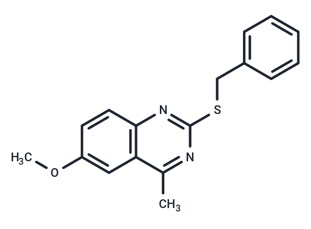 化合物 2-benzylsulfanyl-6-methoxy-4-methylquinazoline,2-benzylsulfanyl-6-methoxy-4-methylquinazoline