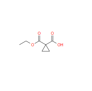 環(huán)丙基-1,1-二甲酸單乙酯,1-(ethoxycarbonyl)cyclopropanecarboxylic acid