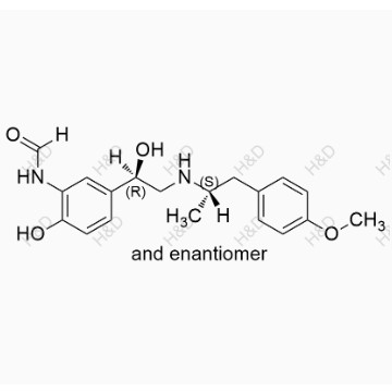 福莫特羅EP雜質(zhì)I,(+/-)-N-(2-hydroxy-5-((R)-1-hydroxy-2-(((S)-1-(4-methoxyphenyl)propan-2-yl)amino)ethyl)phenyl)formamide