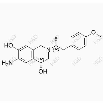 福莫特羅雜質(zhì)28,(R)-6-amino-2-((R)-1-(4-methoxyphenyl)propan-2-yl)-1,2,3,4-tetrahydroisoquinoline-4,7-diol